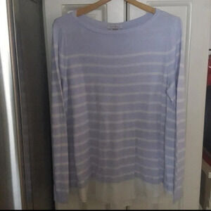 Roz & Ali Lightweight Pullover Striped Sweater